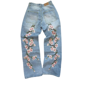 'Blossom' Embroidered Jeans